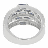 Sterling Silver Semi Mount Ring Setting OCT 5X2.5mm White Topaz N0041PJC0555 - Syzjewelry